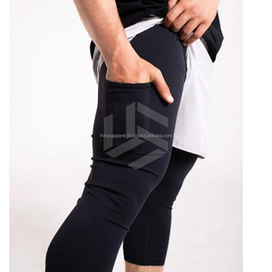 Custom Top Selling Muslim Awrah Sports Shorts Men Modest Activewear 100% Polyester Breathable Quick Dry High Quality <b>Mid</b>-Knee - Product Image 6
