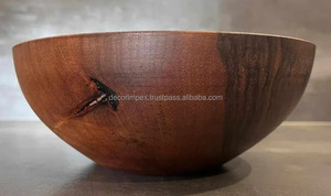 Plato de Sopa de Madera Ecológico Más Vendido para Servir y Decoración del Hogar con Estilo, Origen Indio - Product Image 5