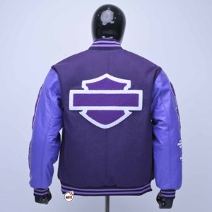 Blouson Bomber Noir Homme Personnalisé en Laine et Cuir, Respirant et Écologique, avec Col Montant Tissé – Vente en Gros - Product Image 5