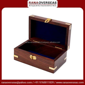 Organisateur de bijoux en bois écologique Offre Spéciale avec conception élaborée d'incrustation en laiton parfait pour collier Bracelet boucle d'oreille et plus - Product Image 6