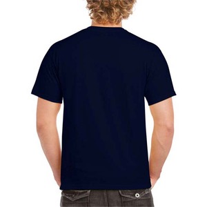 Camisetas de Cuello Redondo Color Azul Marino, OEM, Ropa Personalizada para Hombre, Talla Grande, Estilo Urbano, Algodón Transpirable, Camisa Casual - Product Image 2