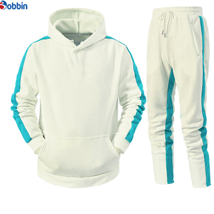 Conjunto de Sudadera con Capucha y Pantalones Largos Bordados de Algodón para Hombre, de Alta Calidad, Transpirable, de Secado Rápido, Estilo Urbano, de Última Tendencia - Product Image 4