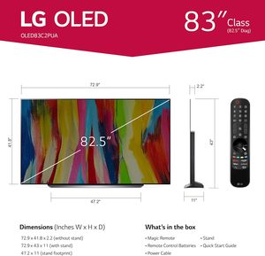 ทีวี OLED evo 4K สมาร์ททีวี รุ่น C2 ขนาด 83 นิ้ว OLED83C2PUA พร้อม Alexa ในตัว (ปี 2022) - Product Image 4