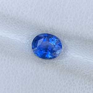 Saphir bleu cornflower naturel, taille ovale, 2,00 carats, pierre précieuse en vrac pour la fabrication de bijoux, vente en gros - Product Image 4
