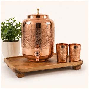 Oferta Especial: Jarra de Agua Personalizada con Grifo Antiderrames, Jarra de Agua Tradicional Ayurvédica de Cobre para Reforzar la Inmunidad y el Bienestar - Product Image 5