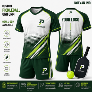 Fabricante Mayorista de Ropa Deportiva Personalizada para Pickleball, Fabricante de Camisetas y Pantalones Cortos de Secado Rápido para Equipos, Proveedor de Etiqueta Privada OEM ODM - Product Image 1