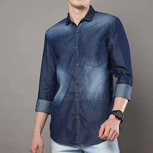เสื้อเชิ้ตยีนส์ผู้ชายสุดเทรนดี้ ผ้าทนทาน สวมใส่สบาย เหมาะสำหรับแฟชั่นลำลองและสไตล์สตรีท - Product Image 5