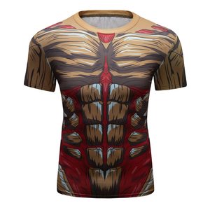 Vente en gros de maillots de compression à manches courtes pour hommes, personnalisés, pour la natation et l'entraînement, sublimation, vêtements de sport OEM, vente en gros OEM - Product Image 1