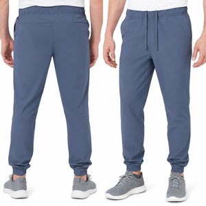 Custom Men's Lightweight Woven Training <b>Joggers</b> Quick Dry Stretch <b>Nylon</b> Gym Workout Pants Private Label - Product Image 4
