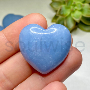 Cristal Curativo de Angelita, Recuerdo Religioso en Forma de Corazón Hecho a Mano, Regalo Promocional Decorativo - Product Image 2