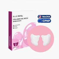 Bluepetal Collagen Vol Patch Reallagen Extrait de Lotus PDRN Peptide Soin Élastique Zone du Sourire Soin des Taches Microfibre Végétalienne Coréenne