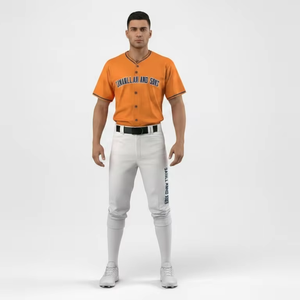 Ensemble de maillots de baseball personnalisés pour équipes, hommes et femmes, respirant, léger, vêtements de sport, fournisseur en gros, OEM - Product Image 2