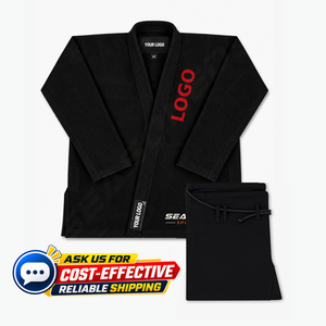 Kimono de BJJ Azul con Costuras Reforzadas, Chaqueta de Tejido Perla de 400 gsm, Pantalón de 10oz, Uniforme de Jiu-Jitsu Brasileño, Talla y Logotipo Personalizables - Product Image 6