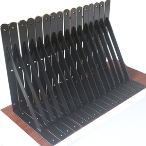 Estantes Flotantes de Doble Pared de Madera de Nogal con Tubo de Cobre para Almacenamiento en la Sala de Estar |   Diseño Industrial OEM Personalizado al por Mayor | - Product Image 4