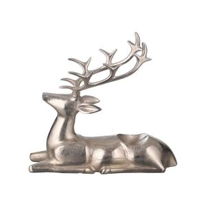 Escultura Moderna de Reno Metálico, Estatua Grande de Alce Plateado, Adorno Navideño para Escritorio, Decoración Creativa para Interiores del Hogar, Venta al por Mayor - Product Image 1