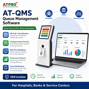 Logiciel de gestion des files d'attente AT-QMS |   Système intelligent de gestion des files d'attente basé sur le web pour les centres de services modernes - Product Image 1