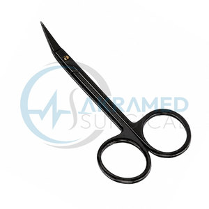 <b>Magic</b> Cut Wilmer Converse TC Supercut Manual Scissors 11cm Angled Tungsten Carbide Microsurgery Surgical Instrument CE - Product Image 4