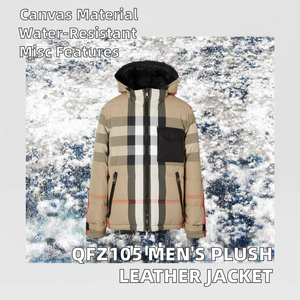 Veste décontractée pour homme en polyester imperméable, grande taille, en velours, avec grand col à revers, fermeture éclair, service OEM - Product Image 4