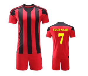 Custom Men's Soccer Jersey Kit Short Sleeve Crew Neck Gradient Color Moisture Wicking Polyester All Seasons Adult Size - Product Image 3