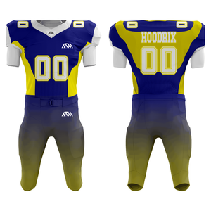 Custom American Football Jersey Professional Sublimation Team Uniforms OEM Wholesale Breathable Mesh American Football Uniform - Product Image 1