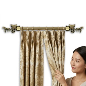 Antique Horse Carriage Metal <b>Curtain</b> Holdbacks Decorative Window Accessories Traditional Design Style - Product Image 2
