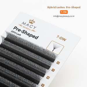 Cils hybrides préformés 7-DW DIY Lash MACY BEAUTY KOREA Extensions de cils de qualité supérieure Vente en gros de cils Étiquette privée personnalisée - Product Image 4