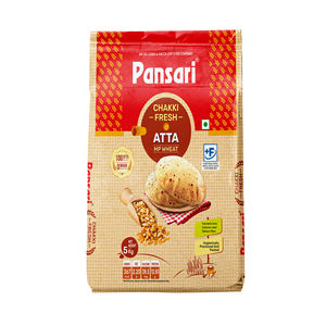 Harina de Trigo Integral Pansari Chakki Atta 5 Kg, Molido en Piedra, para Rotis Suaves y Nutritivos - Product Image 1