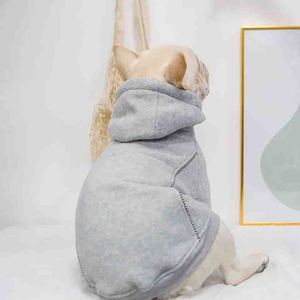 Custom Stylish Dog Hoodie 100% Cotton Eco-Friendly Windproof Autumn Warm Hooded Coat with Zipper Closure - Product Image 5