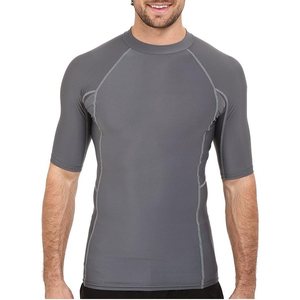 Premium Mens Rash Guard Half Sleeve Lightweight <b>Athletic</b> Rash Guard Professional Manufacturer - Product Image 1