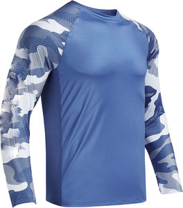 Custom Men Fishing <b>Shirt</b> Long Sleeve Hooded UV Protection Performance Jersey with Neck Gaiter - Product Image 5