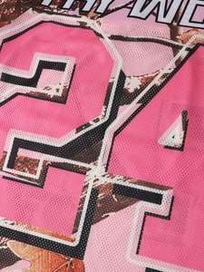 Maillot de football personnalisé en mesh, crop top, impression par sublimation OEM, col en V, streetwear sportif, fabricant en gros - Product Image 3