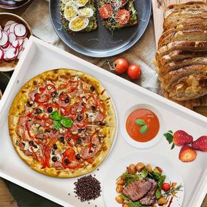 Bandeja DE SERVICIO DE MDF hecha a mano de alta calidad con asas recortadas, bandeja decorativa multiusos para cena, bebidas, aperitivos, cocina y baño - Product Image 2