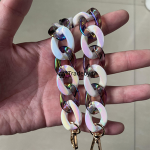 resin chain premium handmade necklace trendy fashion jewelry colorful stylish for women girls lightweight design Tradebyd - Product Image 1