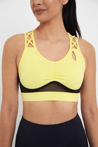 Soutien-gorge de sport pour femme à haute élasticité, séchage rapide, réglable, sans couture, pour le yoga et la gym - Product Image 1