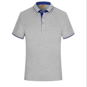 Camiseta polo de algodón de secado rápido de alta calidad que combina comodidad, resistencia y un acabado teñido liso, adecuada para venta al por mayor. - Product Image 1