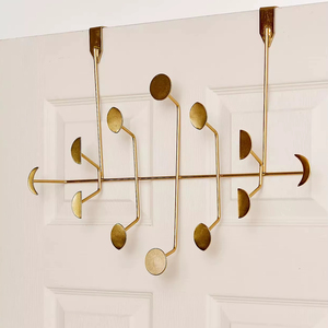 Moon Design Over the Door Hooks Metal Wall Hanging Rack for Home Hotel Restaurant Garden Indoor Outdoor Use - Product Image 1