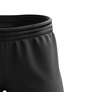 Pantalon de survêtement noir pour homme LAMA INDUSTRIES, coupe droite, imprimé, design croisé, fermeture éclair, léger, en lin/coton sergé, pantalon décontracté - Product Image 6