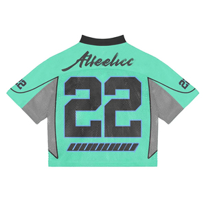 Conjunto de Camiseta de Fútbol de Malla para Hombre, Estilo Urbano, Talla Personalizada, Venta al por Mayor 2026, Manga Corta, Transpirable, 100% Poliéster - Product Image 2