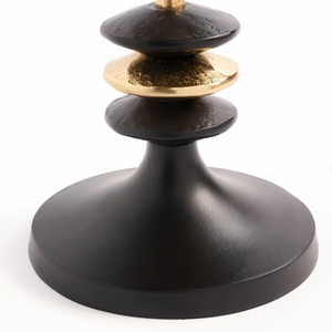 Table à boissons moderne avec base noire en aluminium moulé, hauteur 22 pouces - Product Image 4
