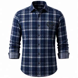 Chemise à carreaux pour homme, sur mesure, en coton, à manches longues, boutonnée, en flanelle, coupe ajustée, décontractée, haut de gamme, vente en gros - Product Image 4