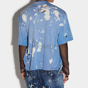 Distressed <b>t</b>-<b>shirts</b> for men210gsm Cotton Men's <b>T</b>-<b>Shirt</b> Plain Crew Neck High Quality Casual Male Clothing - Product Image 2