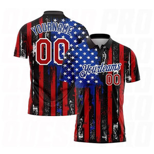 เสื้อกอล์ฟแขนสั้นพิมพ์โลโก้ตามสั่ง ผ้าโพลีเอสเตอร์ แห้งเร็ว กันยับ สำหรับผู้ชาย เสื้อโปโลกอล์ฟแบบซับลิเมชั่น - Product Image 1