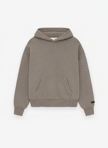 <b>Men's</b> Oversized Pullover Hoodie Taupe <b>Grey</b> Cotton Fleece Kangaroo Pocket Casual Streetwear Winter OEM Service - Product Image 6
