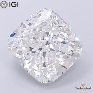 Diamant de laboratoire CVD 4,01 carats, clarté VVS1, couleur D, taille coussin, certifié IGI pour bague de mariage personnalisée ou cadeau - Product Image 1