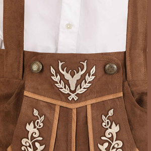 Shorts en cuir de vachette véritable de qualité supérieure pour hommes, style bavarois, 100% cuir de vachette véritable, décontractés, séchage rapide, légers, fabriqués au Pakistan - Product Image 4