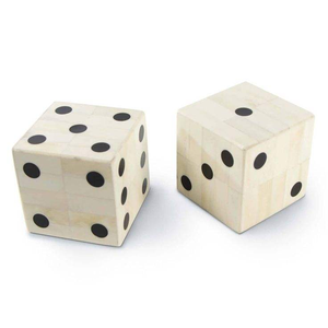 Nouvelles dés en os de buffle de conception originale, dés cubiques en os de buffle faits à la main de haute qualité, dés de jeu avec design et taille personnalisables - Product Image 5