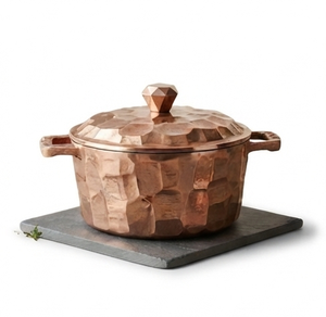 Olla para Salsas con Revestimiento de Cobre, Exportada de la India, para Uso en la Cocina, con Asas Laterales, Utensilios Domésticos - Product Image 4