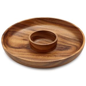 Bandeja de Madera para Servir Postres, Platos para Aperitivos, Plato para Galletas, Plato para Queso, Utensilios de Cocina - Product Image 1
