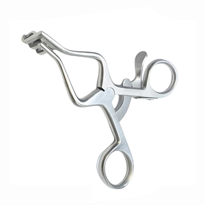 Rétracteurs Weitlaner à 4 extrémités mues, 2x3 dents, avec poignées à anneau de verrouillage, fixation réglable et automatique, rétracteur cutané à crochet - Product Image 1