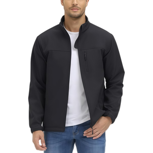 Men's Lightweight Softshell <b>Jacket</b> - <b>Fleece</b> <b>Lined</b>, Waterproof & Windproof for Outdoor Adventures - Product Image 2